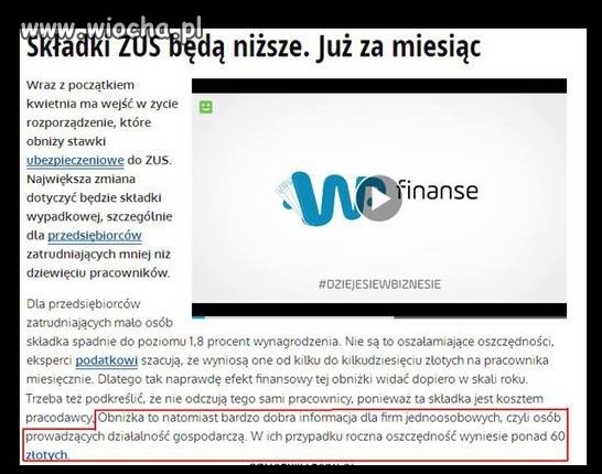 Boję się,że przedsiebiorcy to od tych 60zł