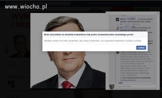 Wolność słowa w wydaniu naszego panującego.