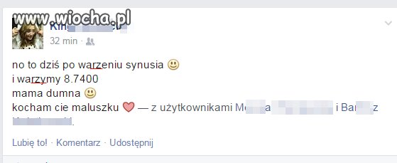 To tyle 'warzy' jej maluszek