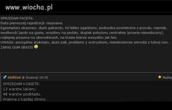 Sprzeda faceta!