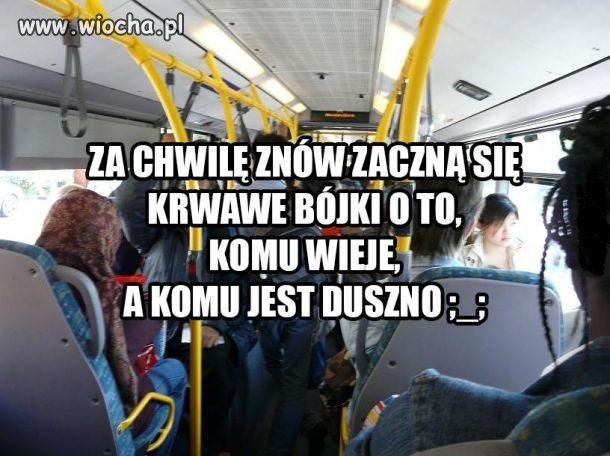 W komunikacji miejskiej