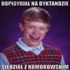 Odpisywał na dyktandzie