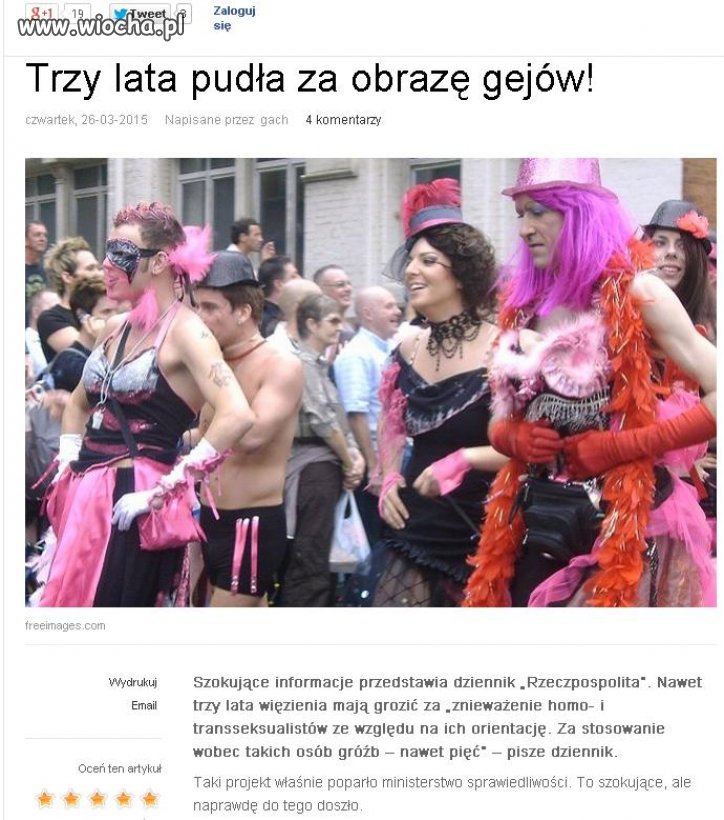 Czyli nie będzie wolno ich pedałami nazywać? 