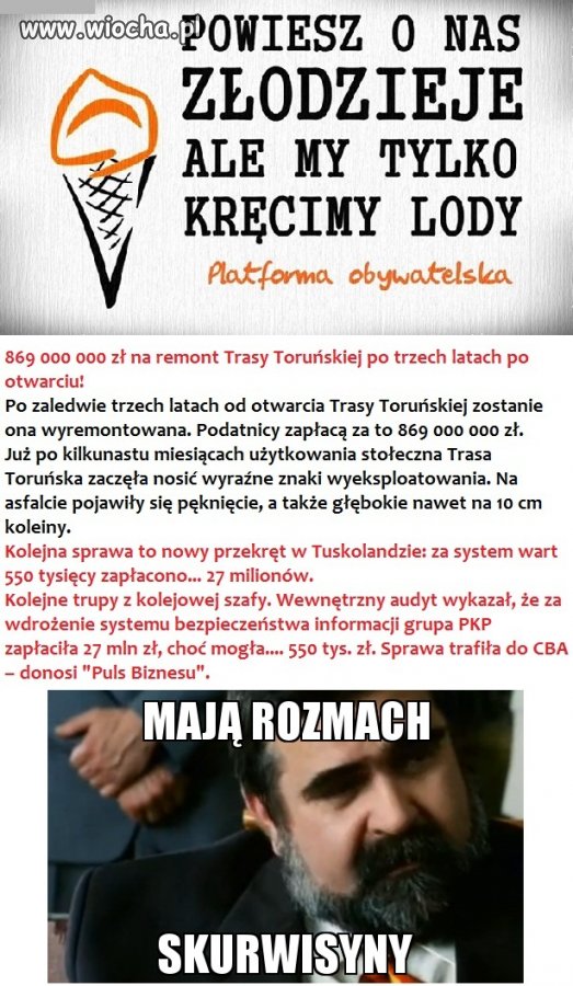 Przekręty na szczeblu władzy ...