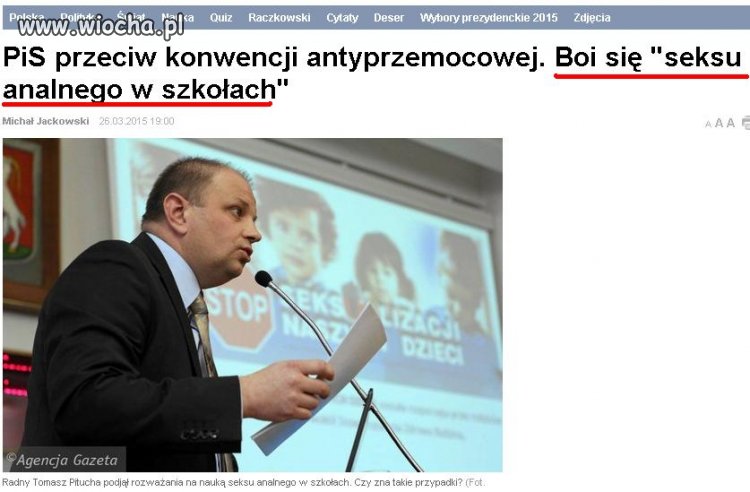 PIS dyga przed Analem 