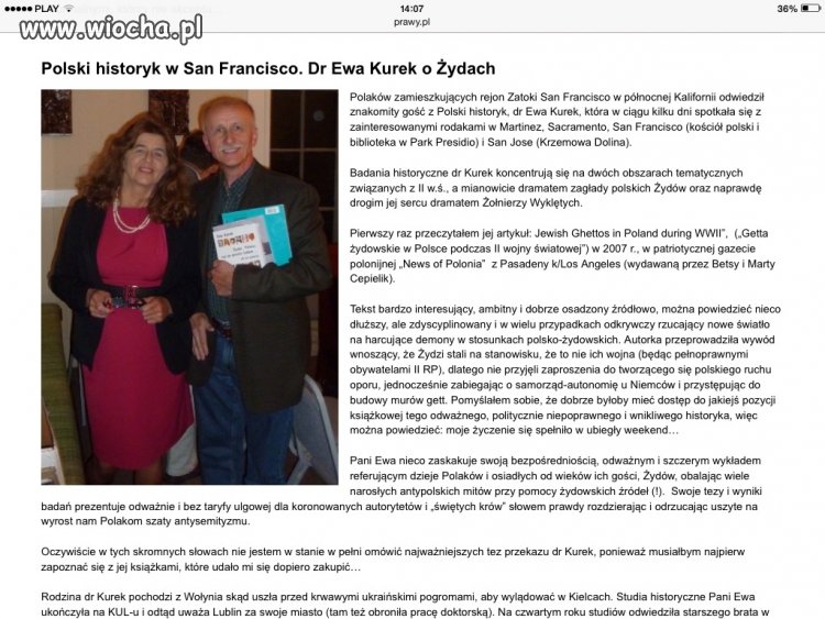 Kto ratuje jedno życie - Ewa Kurek na yt.