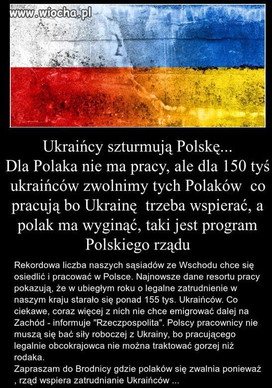 Polakom tak nie pomagają jak Ukraińcom 