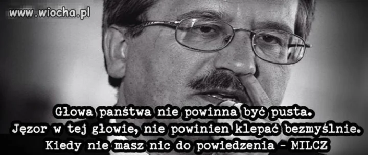 No i prawidłowo powiedziane!