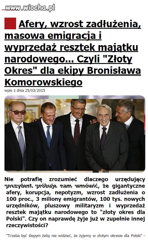 Złoty okres dla Polski 