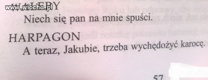 Lektura dla gimbusów.