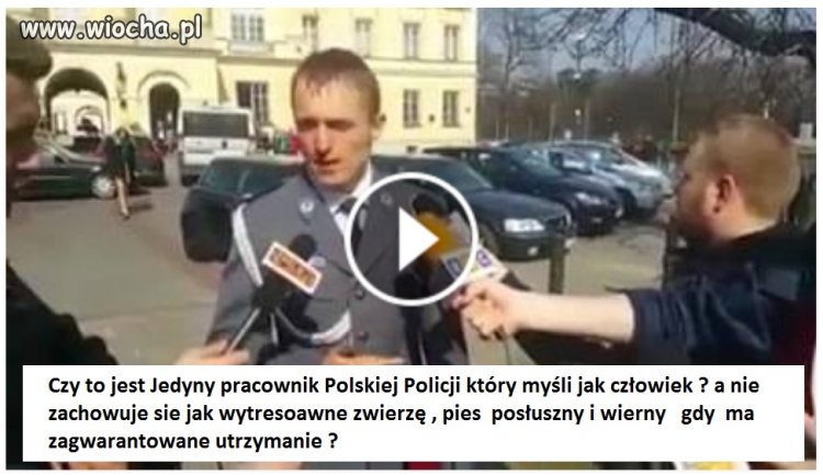 Konferencja prasowa sierżanta stołecznej policji
