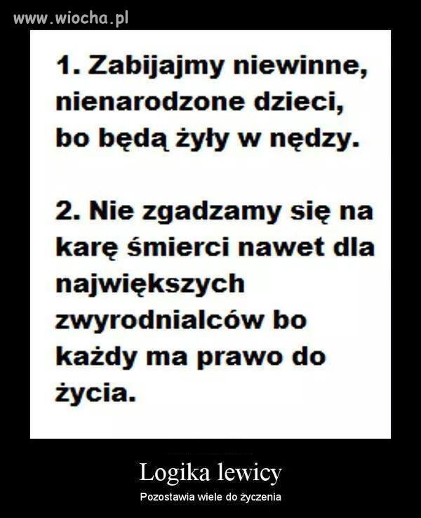 Lewacka logika...