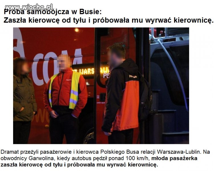 Zaszła kierowcę od tyłu
