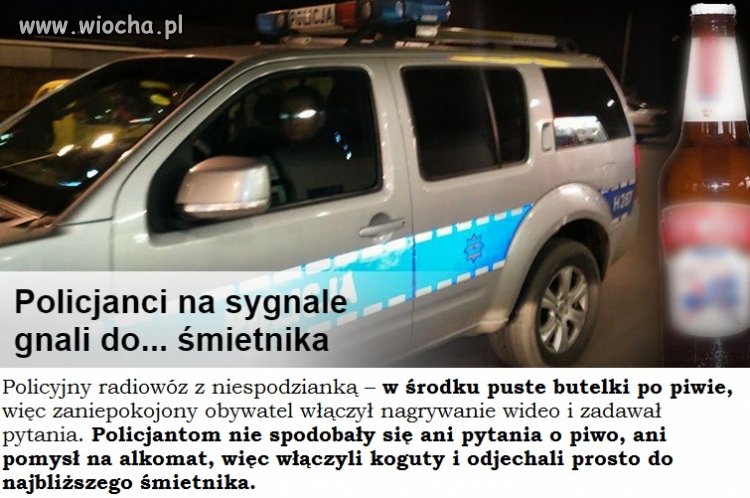 Na sygnale do śmietnika