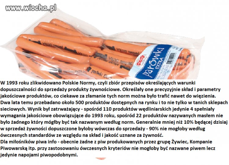 Dlaczego nie zabronią faszerowania żywności ...