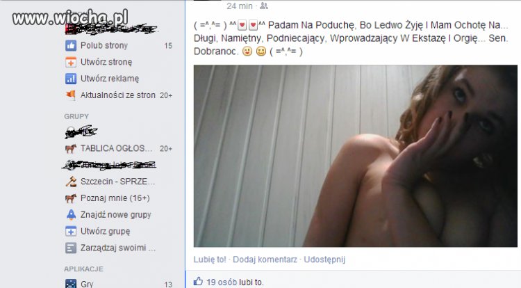 Ma 16 lat. Takie zdj i jeszcze ten opis ...