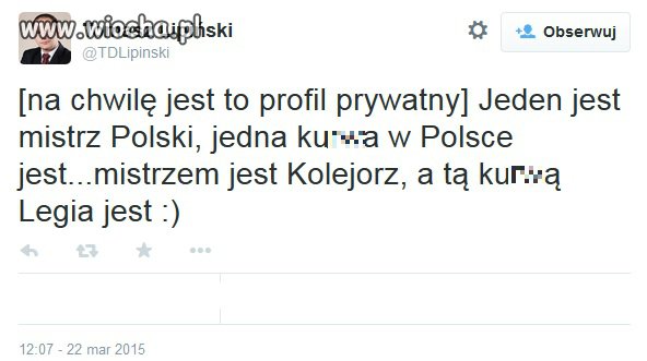 Chamstwo z PO