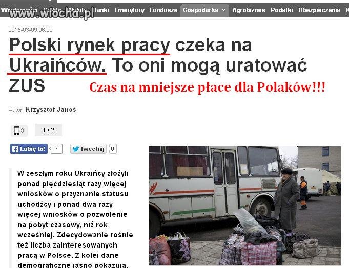 Czas na mniejsze wypłaty! UKRAINCE czekam na was!