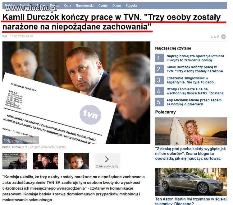 Przecież to były tylko pomówienia...