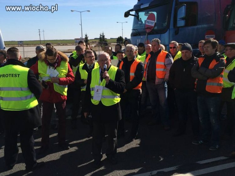 Protest Polskich Firm Transportowych