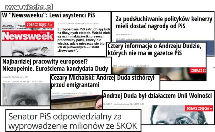 Widać w mediach, że spada poparcie dla Bronka.