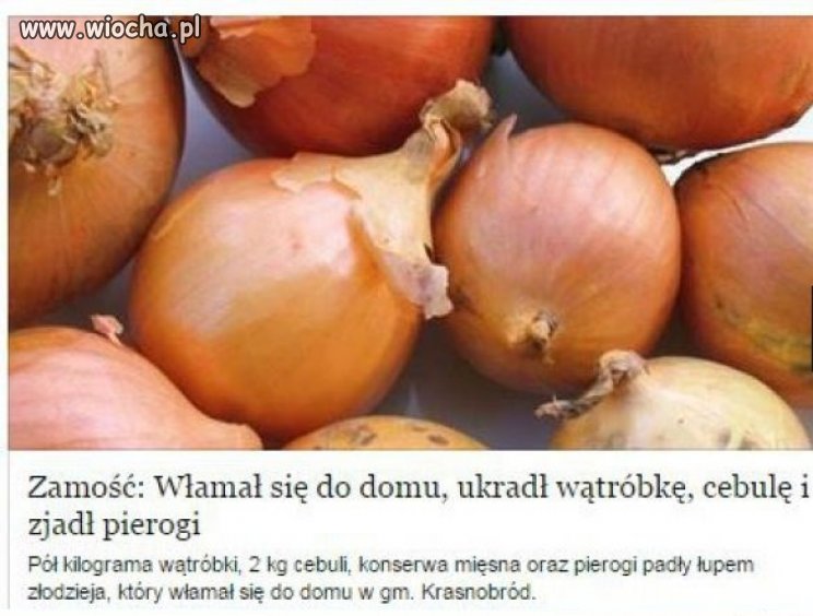 Głodny złodziej.