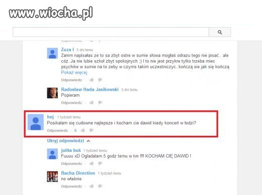 Typowa Fanka Dawida Kwiatkowskiego