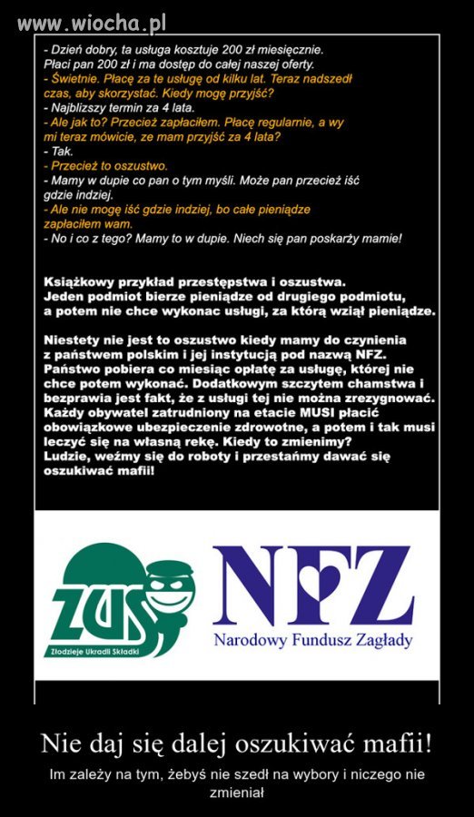 Nie idąc na wybory głosujesz na stary układ