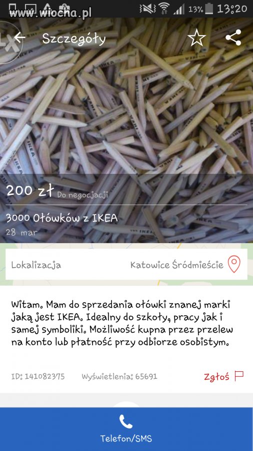 Nie ma to jak zebrać darmowe ołówki je wystawić