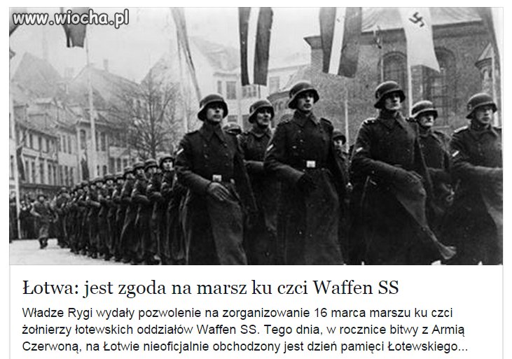 Na Łotwie marsz a u nas...