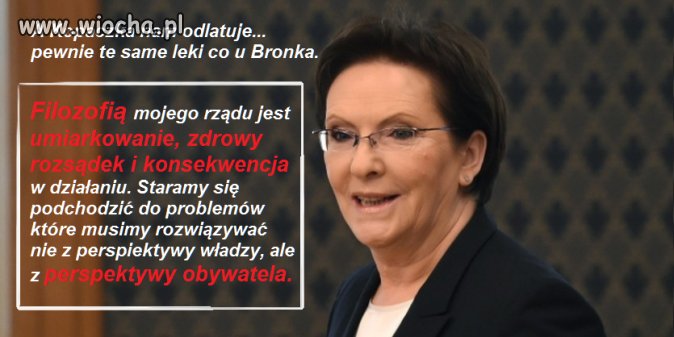 Wczoraj wygłosiła przemówienie...