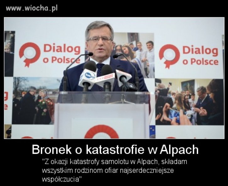 Bronek o katastrofie w Alpach