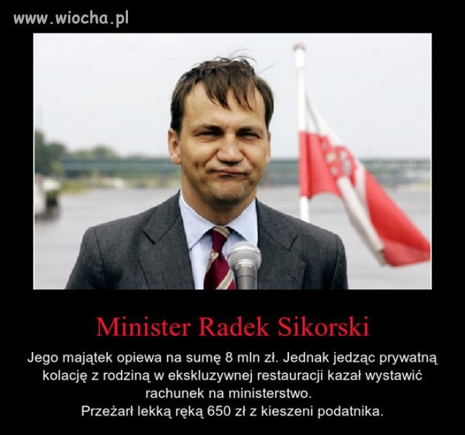 Oszczędniś. Szkoda że na wódzie tak nie oszczędza