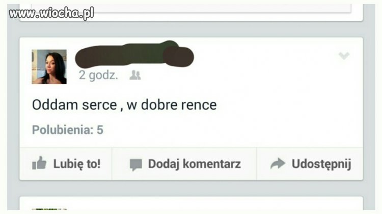 Odda serce w dobre "rence"