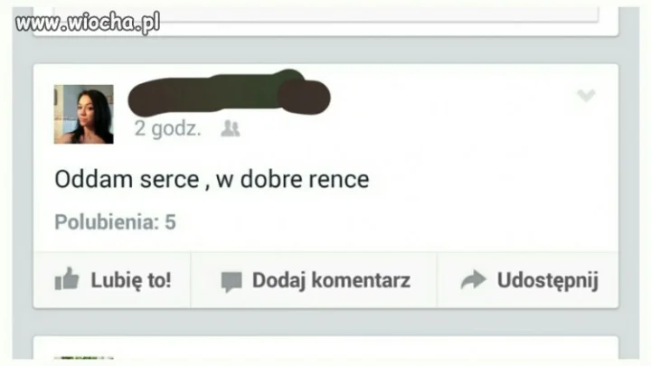 Odda serce w dobre "rence"