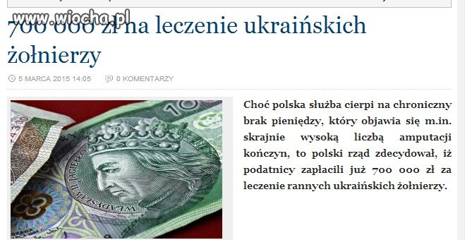 W podzięce za Wołyń??