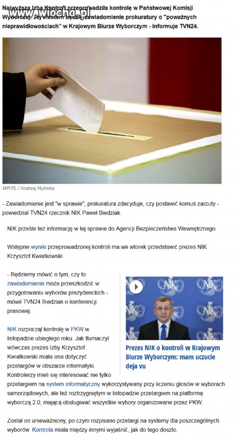 NIK "wpadł na herbatkę" do PKW. 