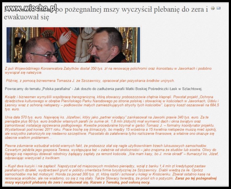 Ja to mówię jak kraść to miliony a nie drobne