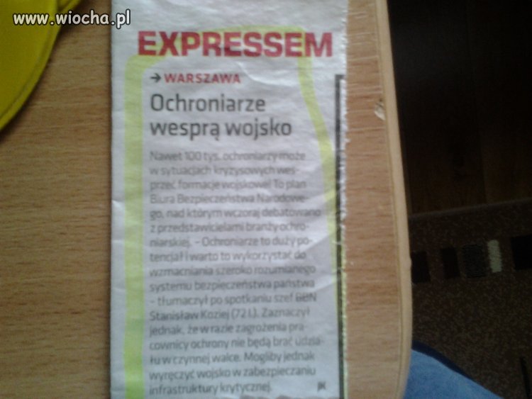 Jak trwoga... To trzeba powołać