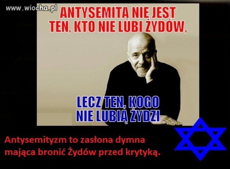 Nie lubisz żydów ? Jesteś wstrętnym antysemitą !