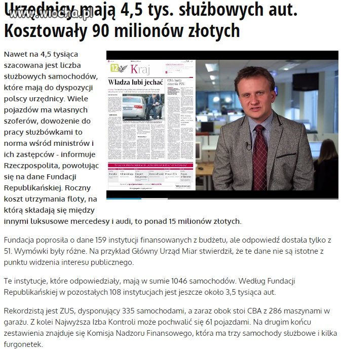 Flota samochodowa 50 000 000 zł tyle płacimy