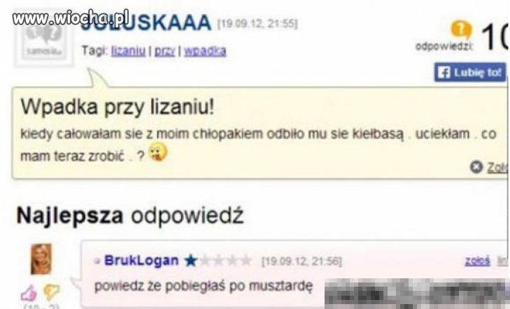 "Wpadka przy lizaniu" 