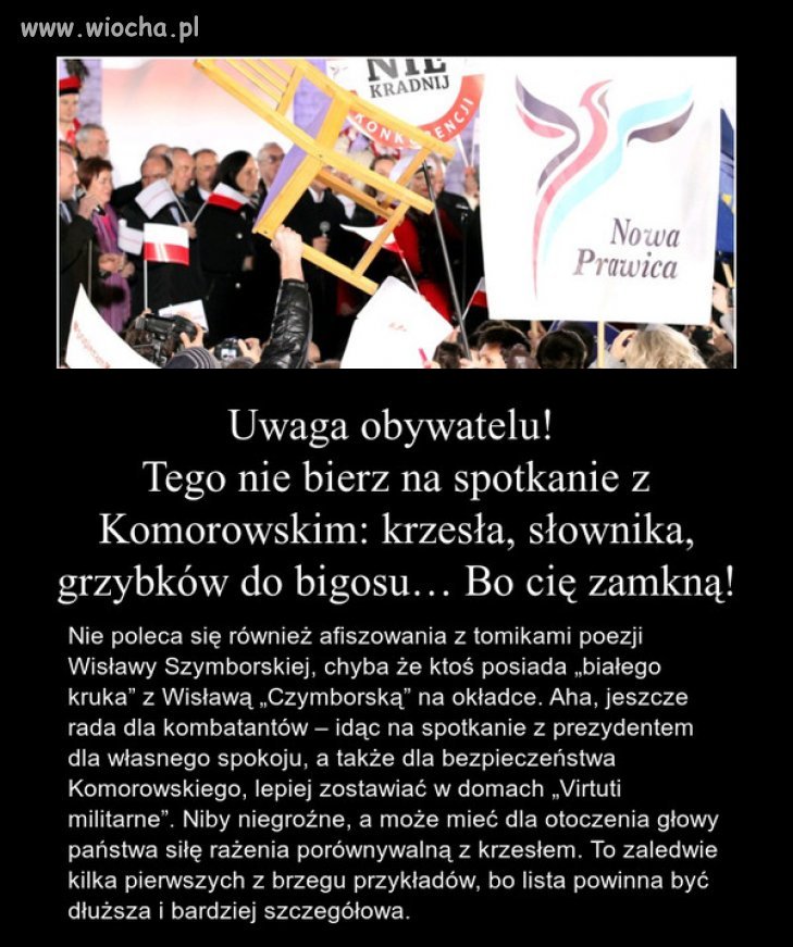 Tego nie bierz na spotkanie z Bredzisławem 