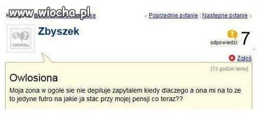 Jedyne futro na które go stać