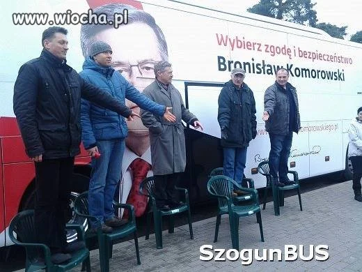 Godne przywitanie "sioguna"