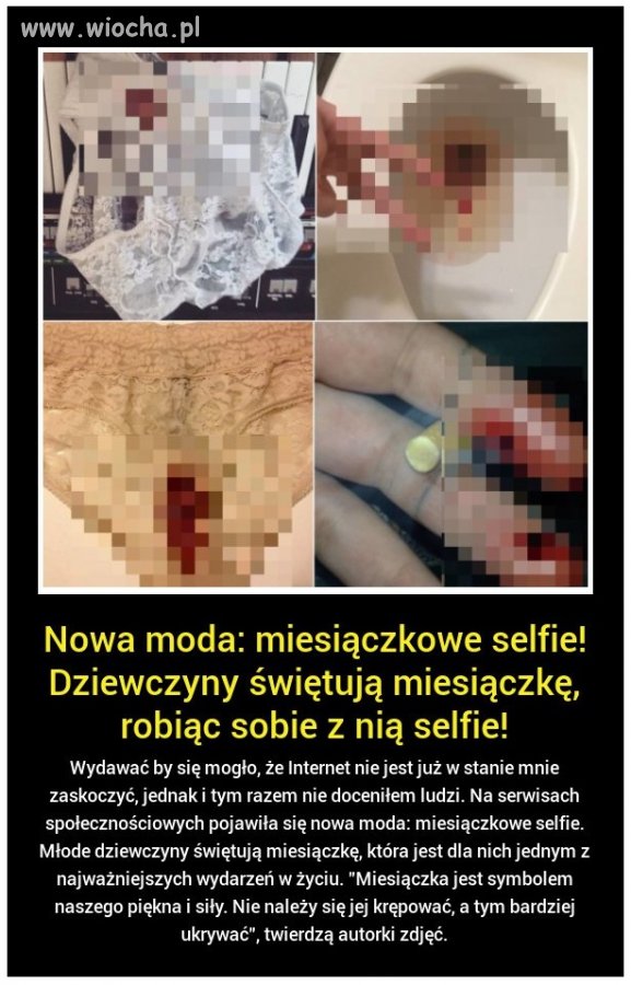Miesiączkowe selfie