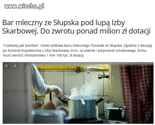 Kara za przyprawienie schabowego?