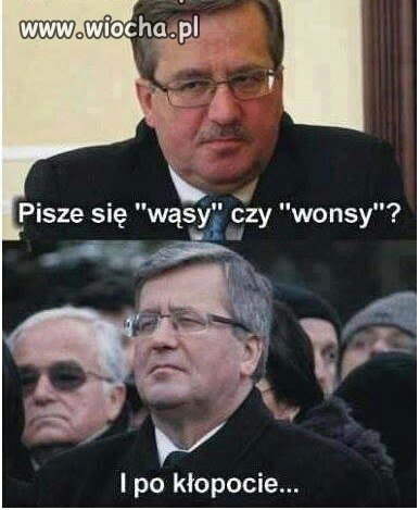 Piszę się wąsy czy wonsy???