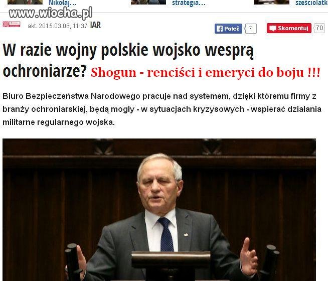 Armia emerytów i rencistów - Shogun uderzył mu