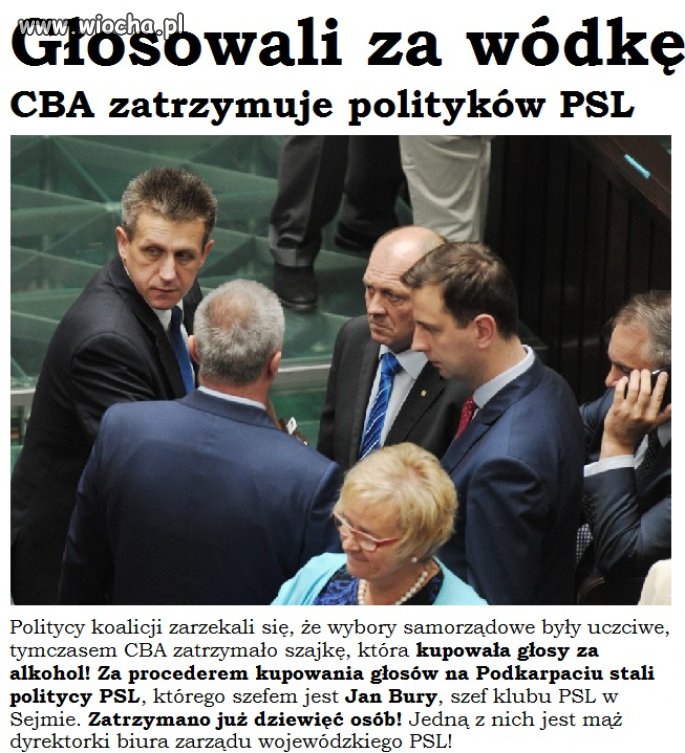 Kupowali głosy za alkohol